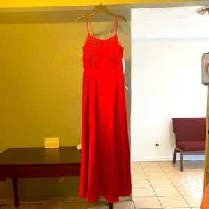 My Michelle Long Silk Dress